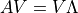 A V = V \Lambda